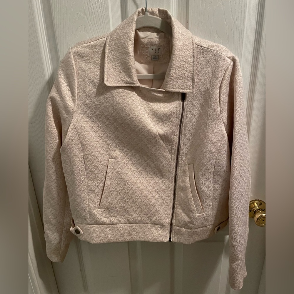 A New Day- Cream w/ Gold flecks- Blazer- Size large - Picture 4 of 6